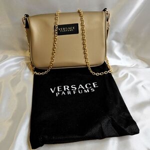 Versace Parfum Crossbody with gold tone chain
